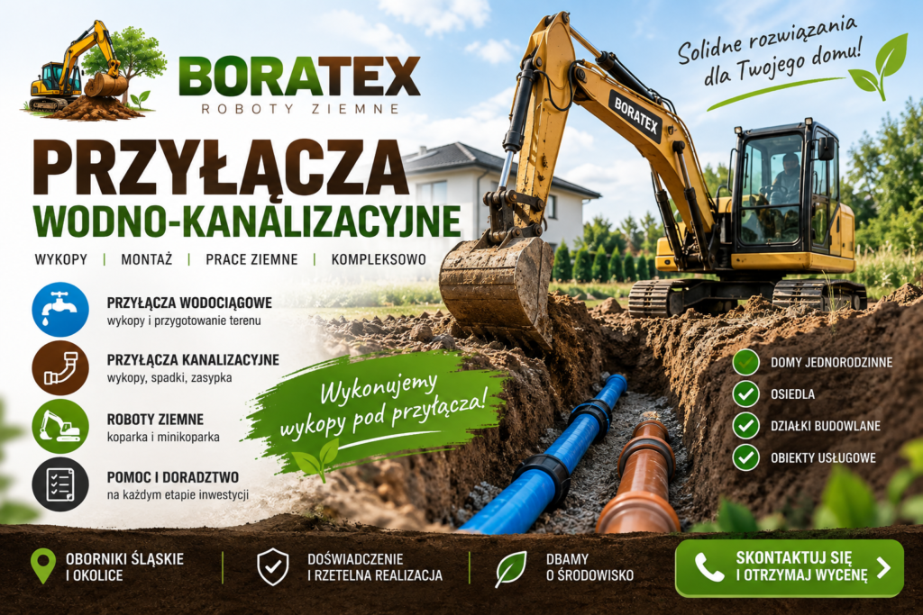 przyłącza wodno kanalizacyjne